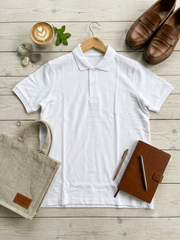 Kids' Classic White Polo T-Shirt