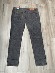 Men’s Charcoal Grey Slim Fit Distressed Denim Jeans