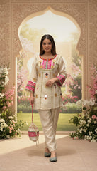 Tissue Silk Coord Set With Potli in Berlin Germany