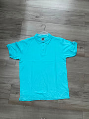 Men's Aqua Blue Polo T-Shirt