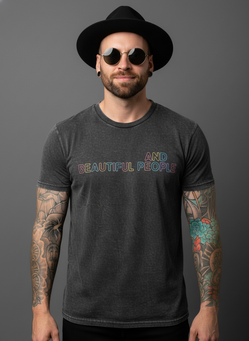 Beautiful People Typography Printed T-Shirt in Germany