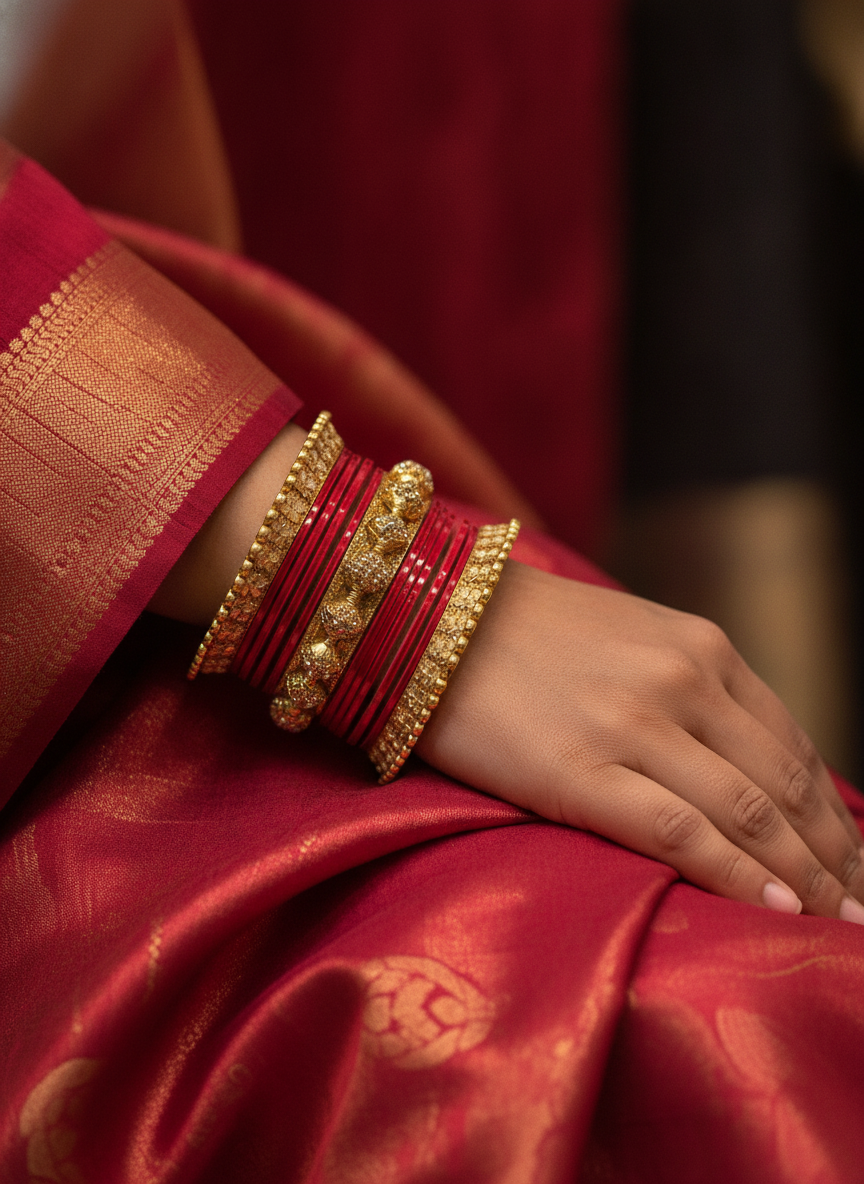Designer Multicolor Bridal Bangles Set