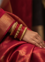 Designer Multicolor Bridal Bangles Set