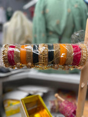 Designer Multicolor Bridal Bangles Set