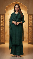 Emerald Green Embroidered Suit Set in Berlin Germany