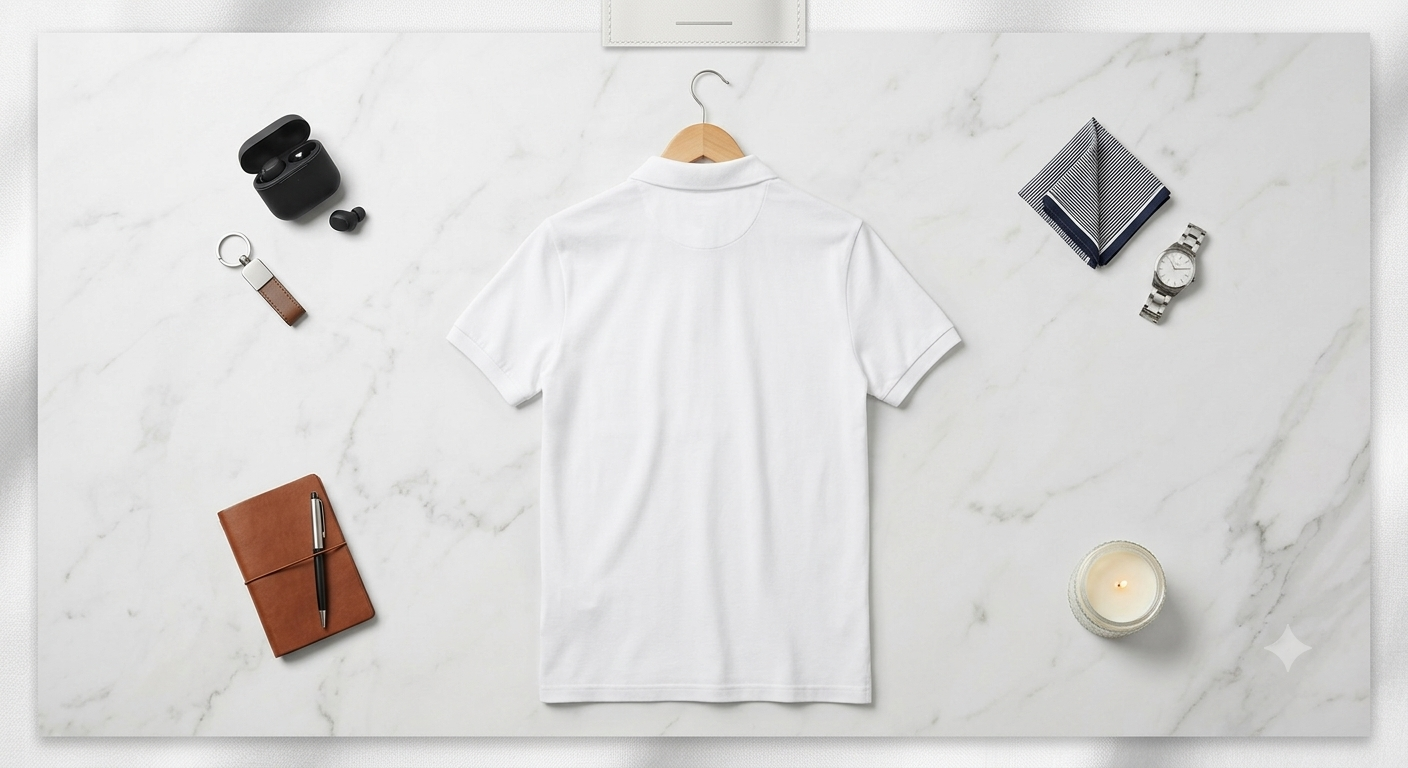 Kids' Classic White Polo T-Shirt