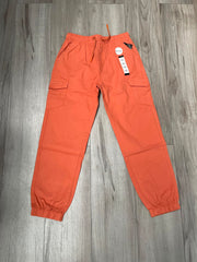 Kid's Orange Cargo Jogger Pants