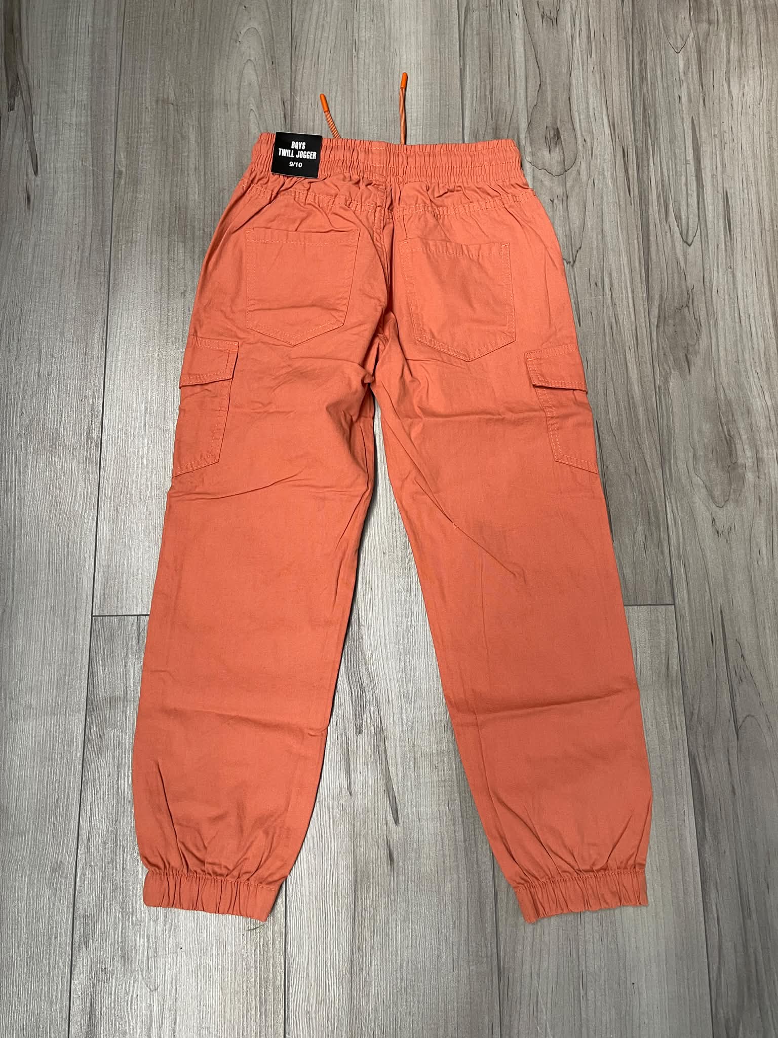Kid's Orange Cargo Jogger Pants