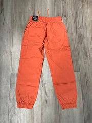 Kid's Orange Cargo Jogger Pants