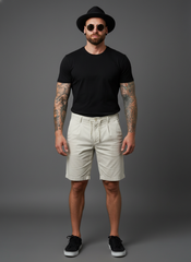 Men’s Beige Slim Fit Casual Shorts in Berlin