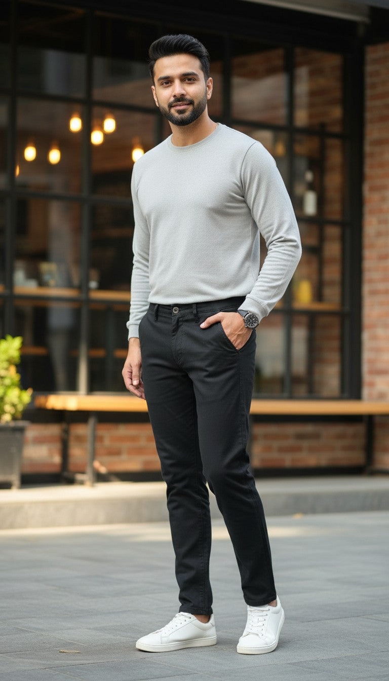 Men’s Classic Black Slim Fit Jeans