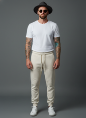 Men’s Off-White Premium Slim Fit Jogger Trousers
