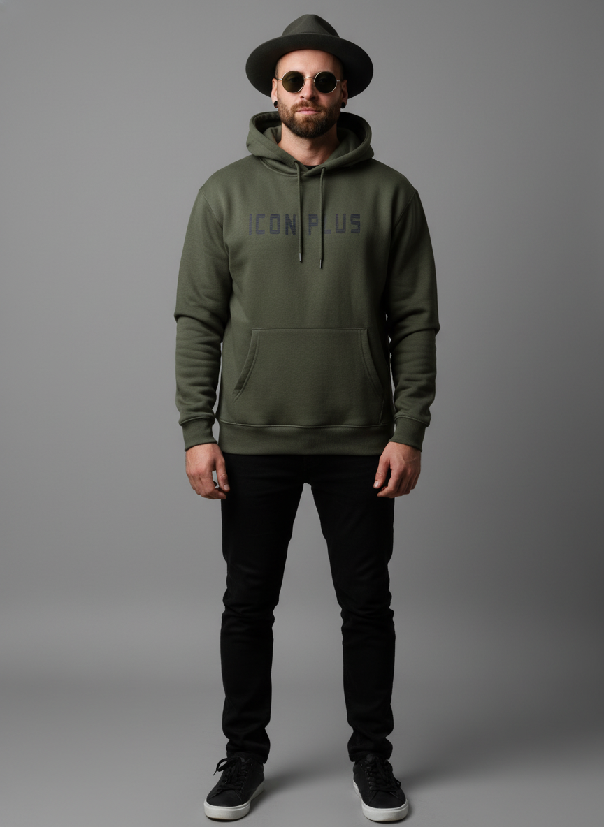 Men’s Olive Green Pullover Hoodie in Berlin