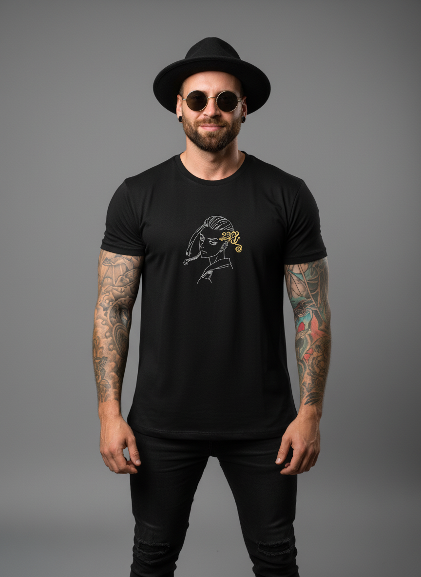 Minimal Line Art Graphic T-Shirt in Berlin