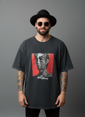 Rolling Stones Oversized Graphic Printed T-Shirt in Berlin