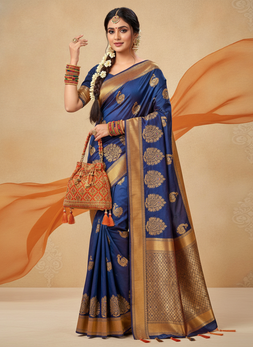 Traditional Gold-Tone Bridal Bangles Set