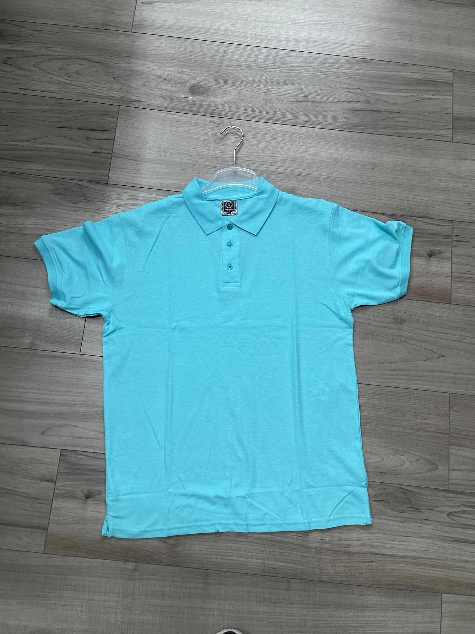 Men's Aqua Blue Polo T-Shirt