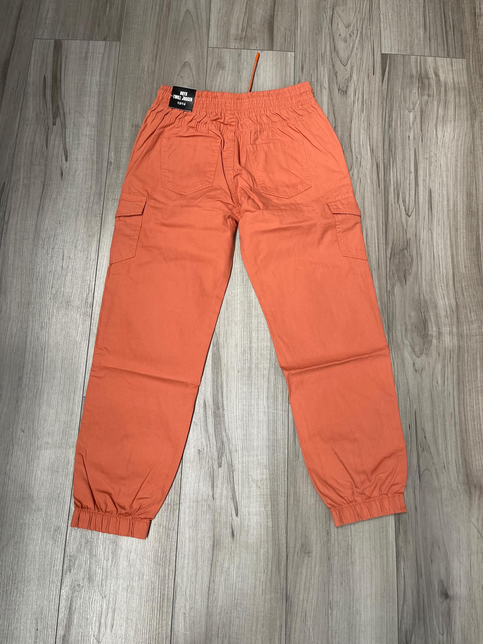 Kid's Orange Cargo Jogger Pants